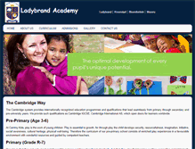 Tablet Screenshot of ladybrandacademy.co.za